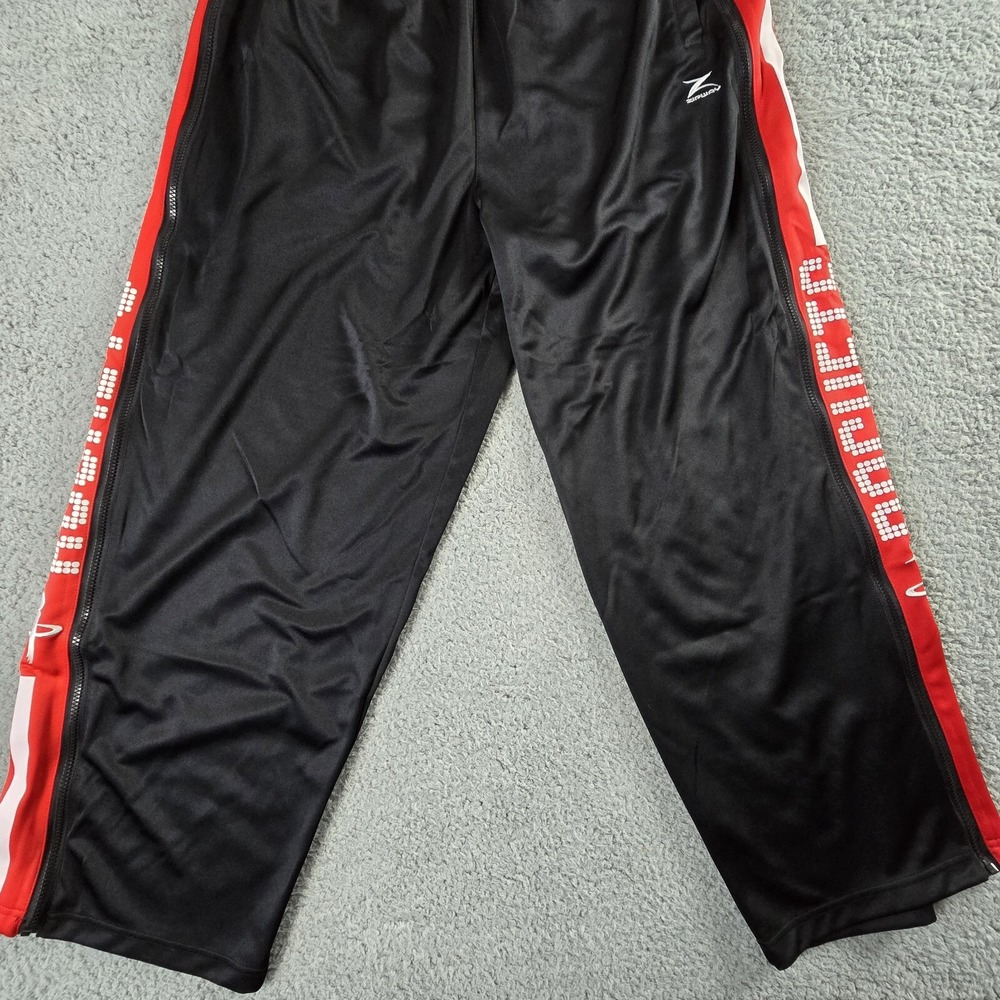 NBA Houston Rockets‎ Warm Up Joggers Track Pants Mens Large Zipway Full Leg Zip - Picture 4 of 15
